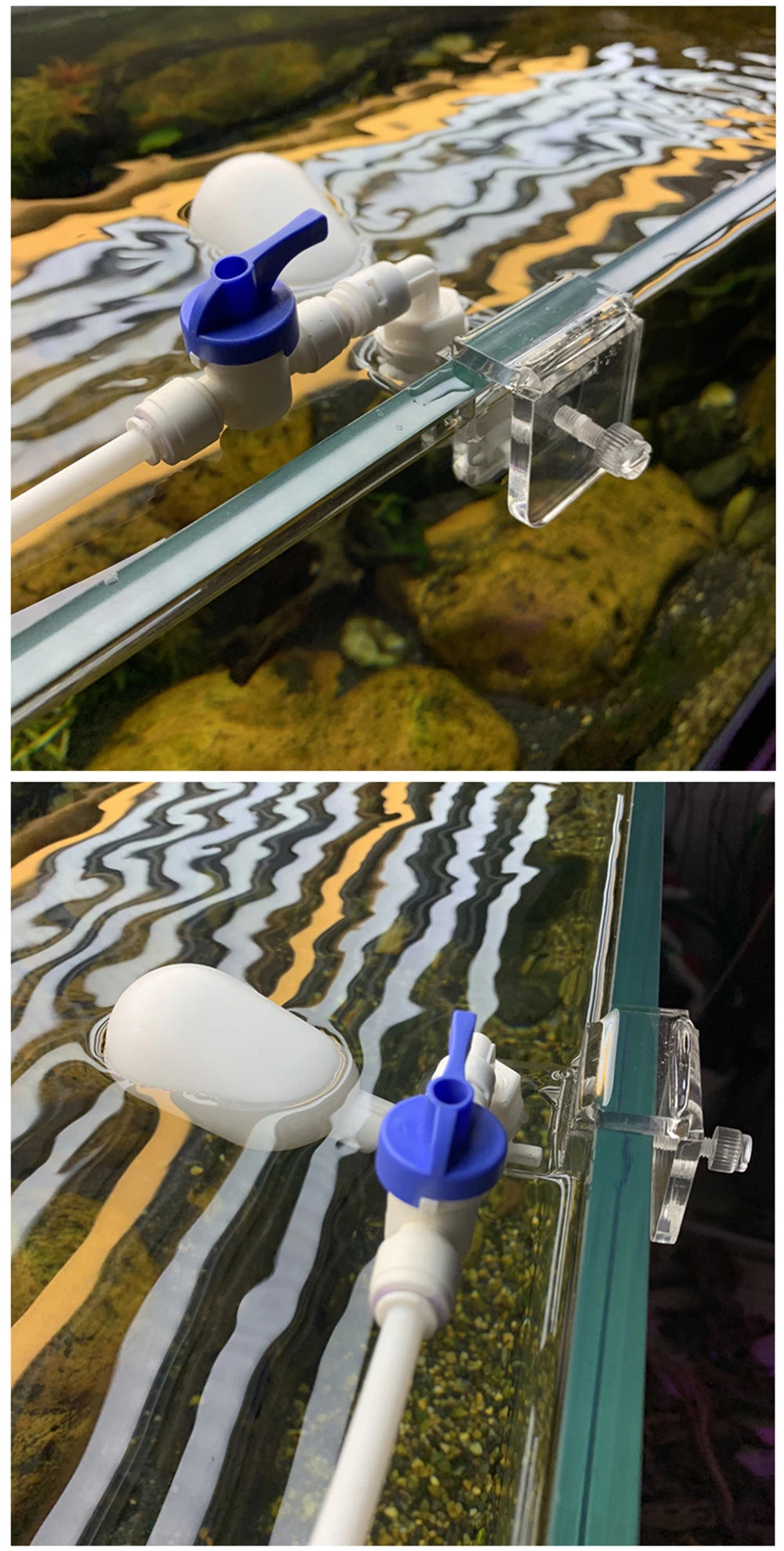 Auto Aquarium Water Changer Kit Power-Free Fish Tank Float Ball Valve Type Auto Water Filler Water Level Controller 1/4 Inch