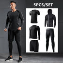 Traje deportivo para hombre, conjuntos para correr, compresión, gimnasio, fitness, ropa deportiva de secado rápido, mallas de baloncesto, ropa interior para correr al aire libre y entrenamiento.