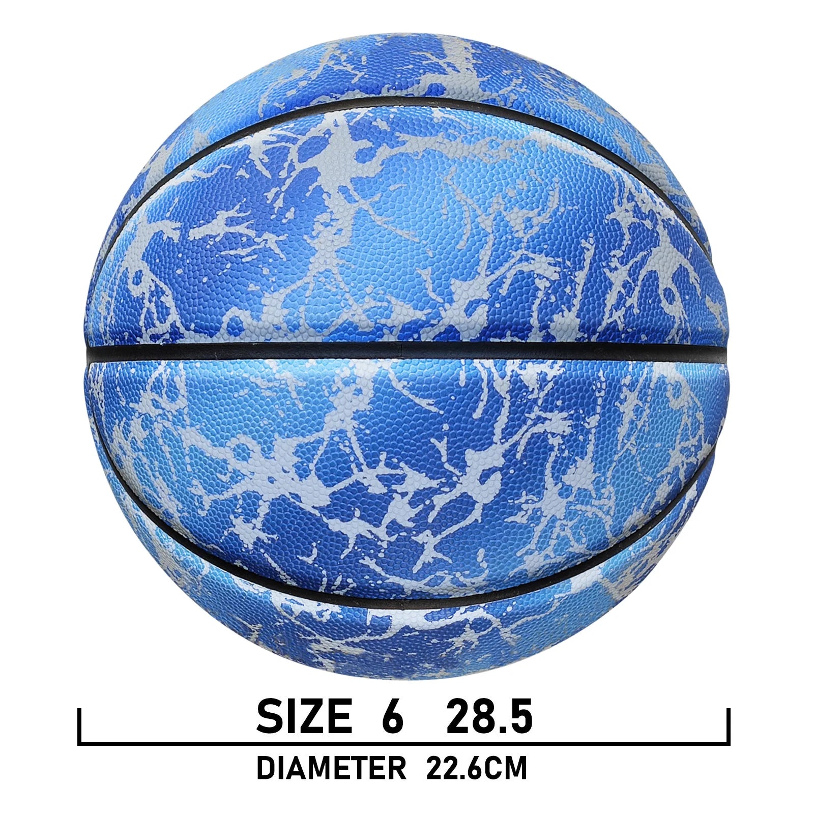 Glowing Basketball Leather Luminous Wear-Resistant Ball Size 5/6/7-27.5/28.5/29.5'' For Youth,In&Outdoor Basketball Night Game