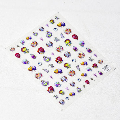 Pegatinas autoadhesivas 3D para decoración de uñas, diseño de chica bonita Y2K, bonitas y geniales, calcomanías de manicura con dibujos animados, venta al por mayor, envío directo