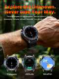 Novo Smartwatch Masculino T-RX4 Ultra GPS 2026 – Posicionamento GPS de 6 satélites, resistência à água 10ATM, bateria de 850mAh, bússola e mais de 170 modos esportivos.