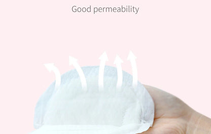 10 Pcs Disposable Nursing Pads Breathable Slim Super Absorbency Cotton Breast Pad Comfortable Anti-Leak Pads During Lactation