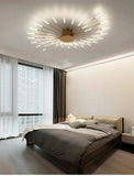 Lámpara de techo LED moderna para sala de estar, comedor, dormitorio, diseño de fuegos artificiales nórdicos, decoración del hogar, iluminación interior