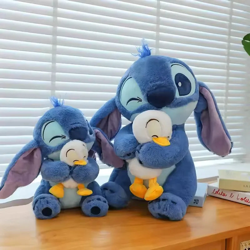 Muñeco de peluche Disney Stitch de 20 cm, Lilo y Stitch, bonito pato de peluche, regalo de cumpleaños para niños, juguetes kawaii.
