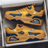 2024 Autumn New Casual Sports Shoes Men's Leather Low-Top Fashion Trend Easy-Match Running Shoes Men's Skateboard Shoes Suitable for Outdoor Sports