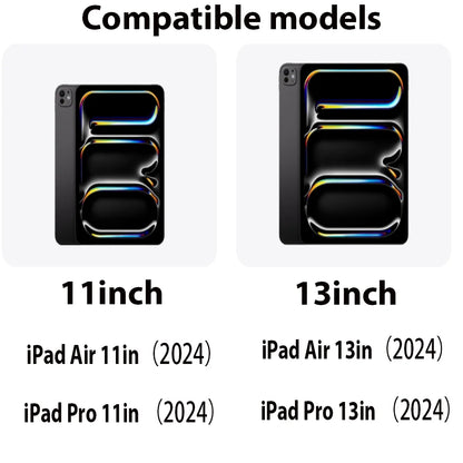 For iPad Pro 13 11 inch 2024 M2 Case Magnetic PU Leather Smart  Shockproof Cover For iPad 2024 New Foldable protective Case