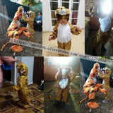 Umorden 2-8Y Toddler Kids Child Tiger Costume Jumpsuit Hoodie for Boys Girls Animal Themed Party Fancy Dress
