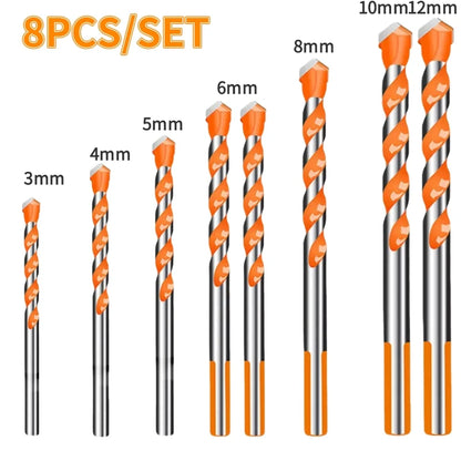 Juego de 16 brocas de carburo de tungsteno para mampostería, para metal, acero, porcelana, cerámica, azulejos, hormigón, ladrillo y madera, de 3 a 12 mm.