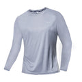 Camiseta de manga larga de seda de hielo de verano para hombre, nueva camiseta de 2023, de secado rápido, transpirable, con aire acondicionado, protección solar para exteriores, para correr.