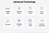 RAYKUBE V1 Adjustable TT Lock/ Tuya Bluetooth Smart Fingerprint Digital Cylinder Lock with APP/Password/RFID Card/Key  unlock
