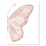 Pink Butterfly Wall Art Nursery Canvas Prints Painting Sun Rainbow Daisy Heart Posters Kawaii Pictures for Kids Girl Room Decor