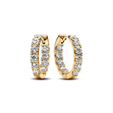 2024 New 925 Silver Plated Double Hoop Earrings For Women Butterfly Sun Moon Heart DIY Accessories 
