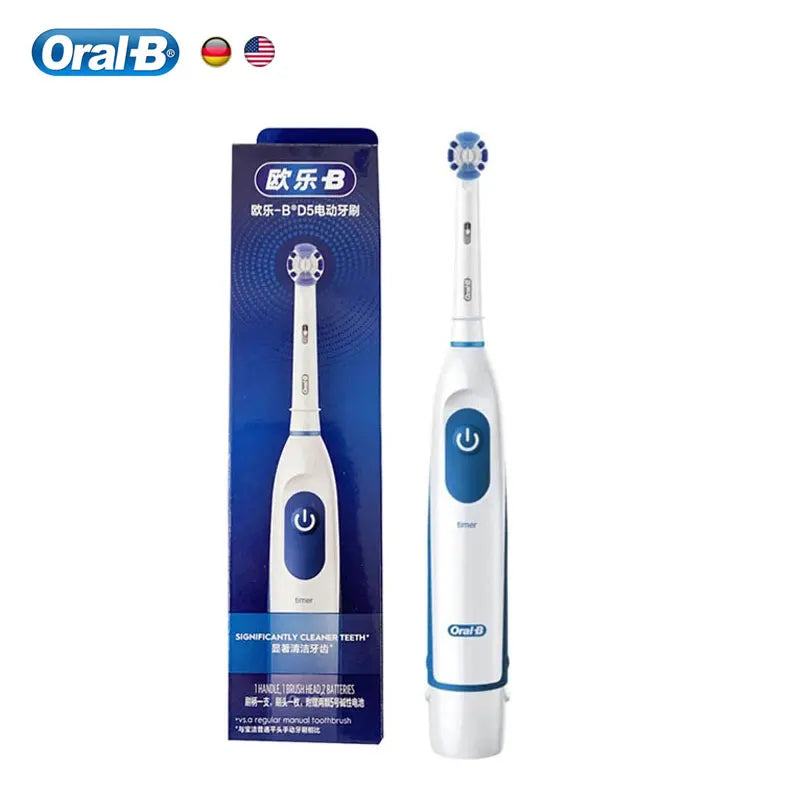 Oral B Sonic Electric Toothbrush Battery Powered 2D Rotating Tooth Brush Oral Hygiene Dental Teeth with Replaceable Heads