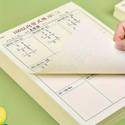 2 books/set Vertical Addition and Subtraction Practice Workbooks within 100 - Math Exercise Books
