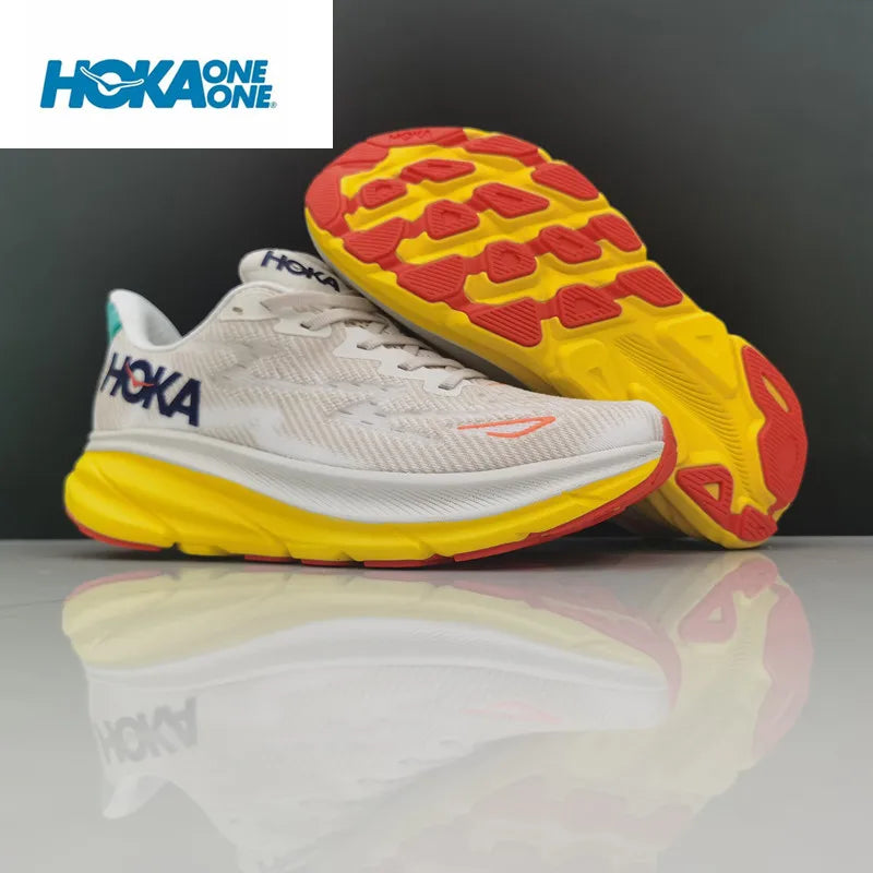 Original Hoka Clifton 9 Running Shoes Mens Women's Lightweight Cushioning Marathon Breathable Highway Trainer Sneakers