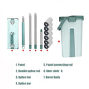 Flat Squeeze Mop with Bucket, Wringing Floor Cleaning, Microfiber Pads, Wet or Dry Use on Laminate Wood, Free Hand 