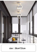 Modern LED Ceiling Light 2 Rings Creative Design Ceiling Lamp Indoor Lighting Fixtures Hallway Balcony Aisle Office Light