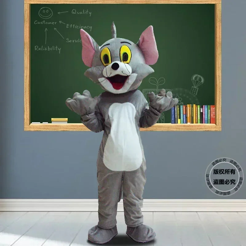 Tom Cat X Jerry Mouse Cartoon Mascot Cosplay Costume Fancy Dress Advertising Carnival Props Customized Halloween Party