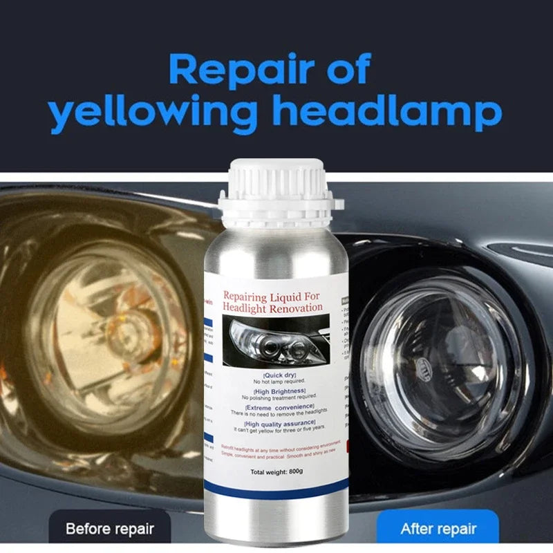 Kit de restauración de pulido de faros de coche de 12 V Herramienta para el cuidado de faros automotrices Restauración de faros de coche Líquido Restaurador de faros