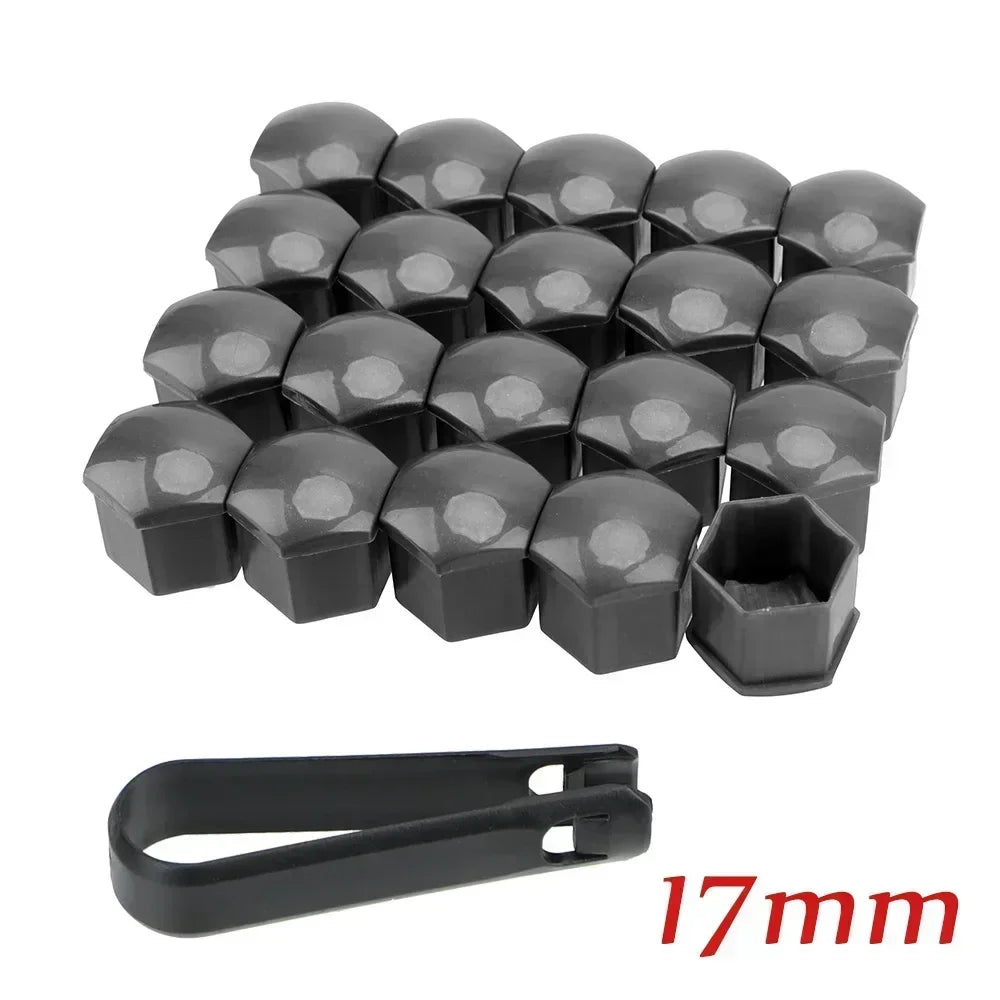 20pcs Car Wheel Tire Nut Caps Anti-Rust Protection Cover 17mm 19mm 21mm Car Hub Nut Decoration Cap Accessories