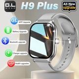 LAXASFIT New H9 Pro Max Smart Watch Dial to Answer Calls Calorie Tracking Heart Rate Oximetry Monitoring Bluetooth Smartwatch