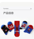 Disney Socks Kids Baby Socks Spiderman Cartoon Anime Hero Cotton Boys Tube Sock Children Autumn Winter Kids Socks Random 1pairs