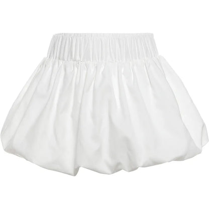 Nibber Ball Gown Skirts Women Y2K Hottie 2024 Summer Trend Midnight Waistband Miniskirts Birthday Basic Streetwear Wild Bottoms