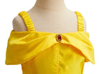 Children Princess Costume Kids Halloween Carnival Beauty Beast Birthday Party Clothes Girl Yellow Belle Cosplay Dress Up