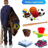 Mesh Soccer Ball Bag Extra Large Drawstring Basketball Storage Bag With Zipper Pocket Volleyball Football Net Pack Gym Bags