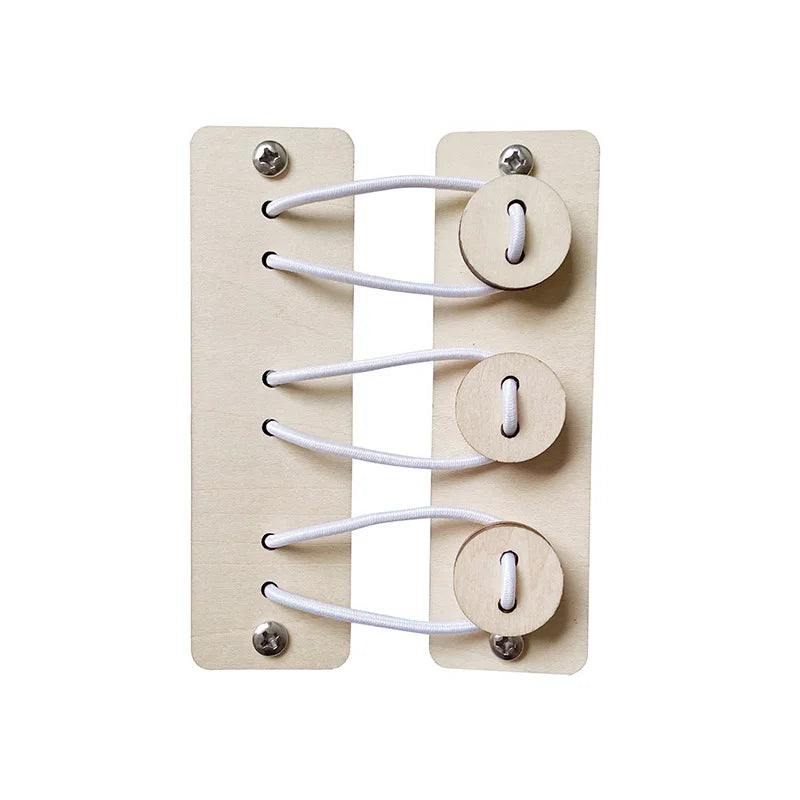 Busy Board DIY Montessori Toys Lock Mobile Children Wood Chips Skill Training Parent-Child Game Puzzle Intelligence Development