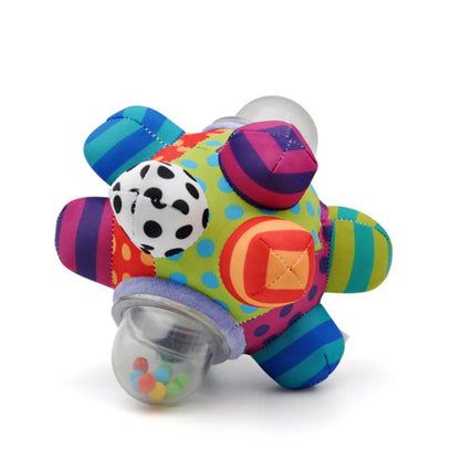 Baby Toys 0 12 Months Rotating Rattle Ball Grasping Activity Baby Development Toy Silicone Teether Sensory Toys for Babies Gifts