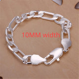 Fine 925 Sterling Silver Bracelet for Women and Men, Noble Nice Chain, Solid Charms, Wedding Party Gift, Fashion Jewelry, Hot Model 