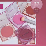 1PC Blush Makeup Palette Cute 7 Color Mineral Powder Blue Pink Rouge Long Lasting Natural Cheek Tint Waterproof Blusher Cosmetic