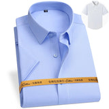 New Fabric 80% Cotton 15% Elastic Silk 5% Spandex No-Iron Anti-Wrinkle Men's Long Sleeve & Short Sleeve Formal Shirts