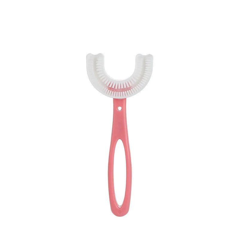 Baby Toothbrush Children 360 Degree U-shaped Child Toothbrush Teethers Baby Brush Silicone Kids Teeth Oral Care Cleaning