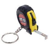 Mini cinta métrica de tamaño de bolsillo, 1m, cadena retráctil, cinta métrica portátil, llavero, cinta métrica de presión