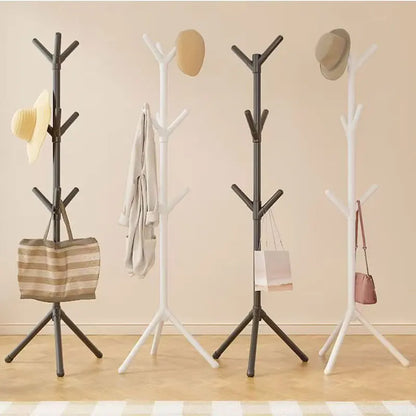 2025 New Standing Coat Rack Hook Household Clothes Hanger Floor Standing Bedroom Clothing Storage Rack Save Space Clothing Racks