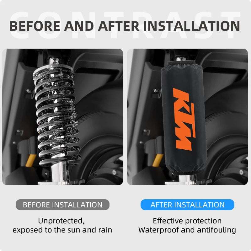 For  27cm 35cm Rear Shock Absorber Suspension Protection Cover Motorcycle ATV Scooter KTM ADV Duke 200 250 390 690 790 890 990