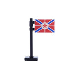 MOC City Street View National Flag Series WW2 Accessories Building Blocks Franch Italy Military Army War DIY Kid Bricks Toy Gift