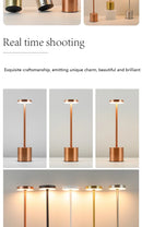 Table Lamp LED Touch Sensor Desktop Night Light Rechargeable Wireless Reading Lamp 3Colors Adjustable Creative Ambient Light