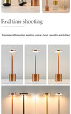 Table Lamp LED Touch Sensor Desktop Night Light Rechargeable Wireless Reading Lamp 3 Colors Adjustable Creative Ambient Light