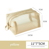 1pc Multifunctional Square Nylon Mesh Storage Bags Travel Portable Urltra-Light Mini Wash Bags Mini Zipper Coin Purse