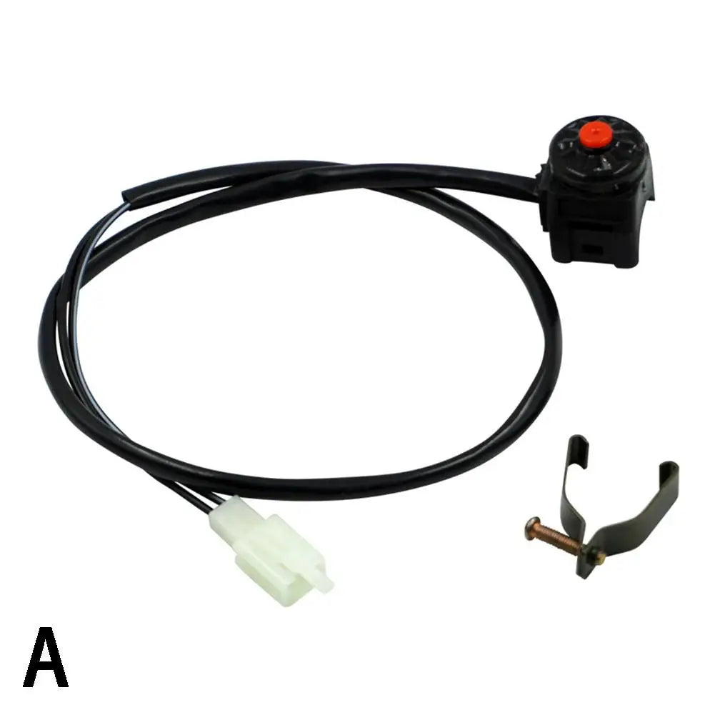 Universal Motorcycle Kill Stop Switch Red Push Button Horn Starter Dirt Bike ATV UTV Dual Sport For 22mm Handlebar Mounted Bars