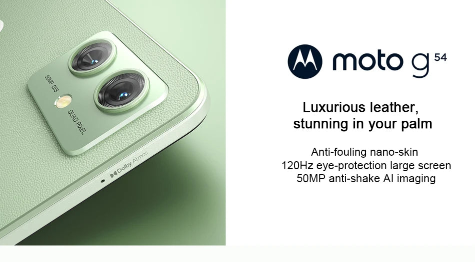 Motorola MOTO G54 Smartphone 5G Global ROM Original Dimensity 7020 8GB 256GB 50MP camera 6.5-inch 120Hz LCD Display Cellphone