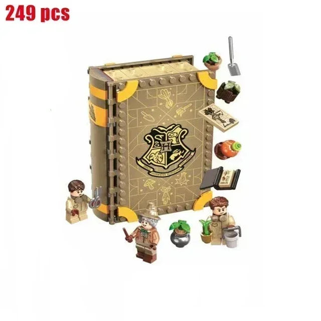 Hospital Wing Anime Book Train Building Block Magic Book Knight Bus Quidditch 12 Grimmauld Place Brick Toys for Gifts