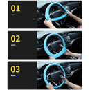 Anti-Slip Silicone Steering Wheel Cover - Universal Fit, Soft & Odorless Fits 14''/15'' Wheels, Durable & All-Season
