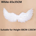 Asas de penas de anjo para mulheres e meninas, decoração de festa, adereços cena layout, decoração de festa de natal