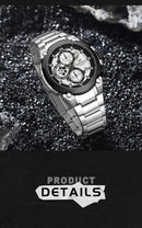 NAVIFORCE Original Watch for man 2025 New Stainless Steel Waterproof Chronograph Classic Quartz Wristwatch Brand Men Watch Gifts