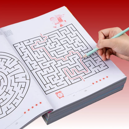 Maze puzzle book: Brain-challenging toy for boys and girls - Maze, logic games, and concentration exercises - Children's gift