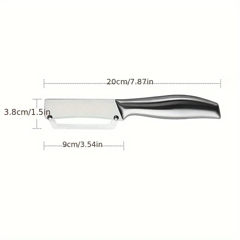 1 cuchillo pelador, potente cuchillo para caña de azúcar, herramienta raspadora de cocina, cuchillo para fruta doméstico, herramienta para raspar y pelar lechuga